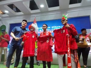 Aksi Seru FIFGROUP Sambut Timnas Indonesia Versus Jepang di SUGBK