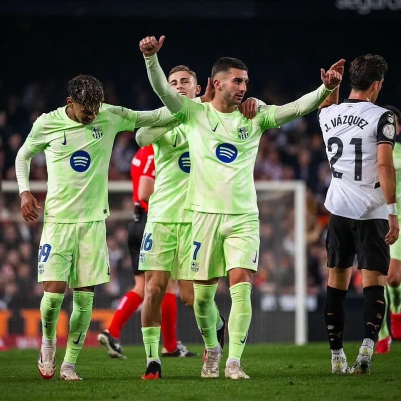 Barcelona Hancurkan Valencia 0-5, Pesta Gol di Stadion Mestalla