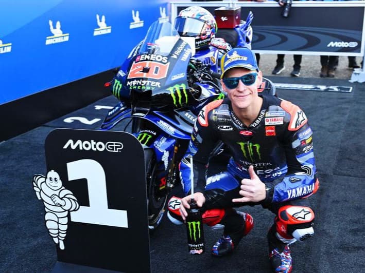 Quartararo Rebut Pole MotoGP Prancis dengan Rekor Lap, Marquez Kedua