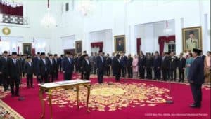 Presiden Prabowo Lantik Menteri Kabinet Merah Putih